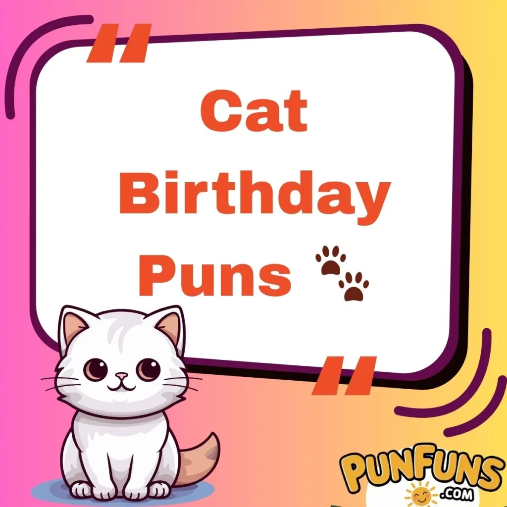 Cat Birthday Puns 🐾