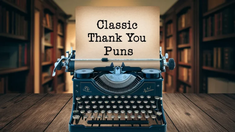 Classic Thank You Puns