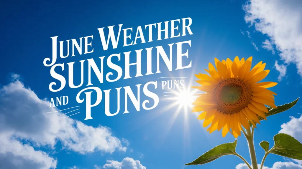 June Weather and Sunshine Puns