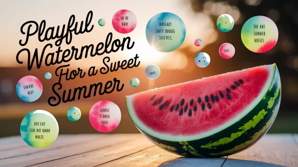 Playful Watermelon Puns for a Sweet Summer