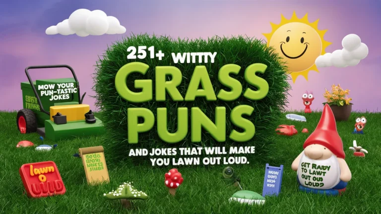 Witty Grass Puns and Jokes
