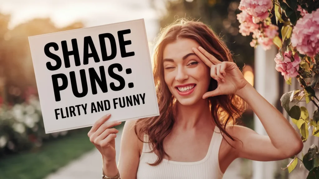 Flirty and Funny Shade Puns