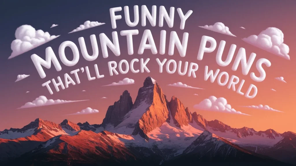 Funny Mountain Puns That'll Rock Your World