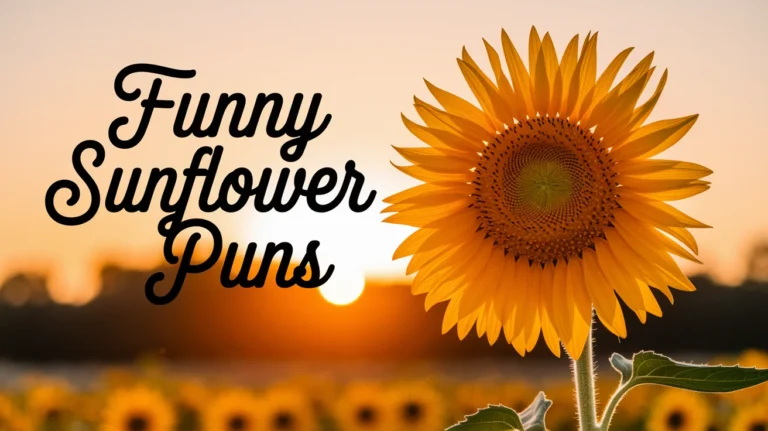 Funny Sunflower Puns