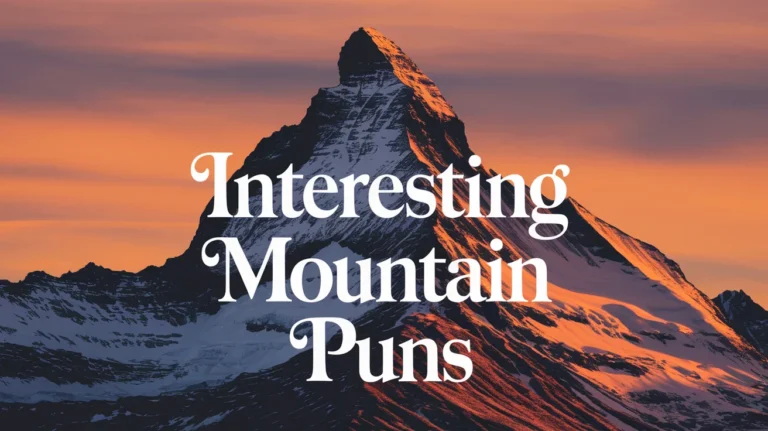 Interesting Mountain Puns