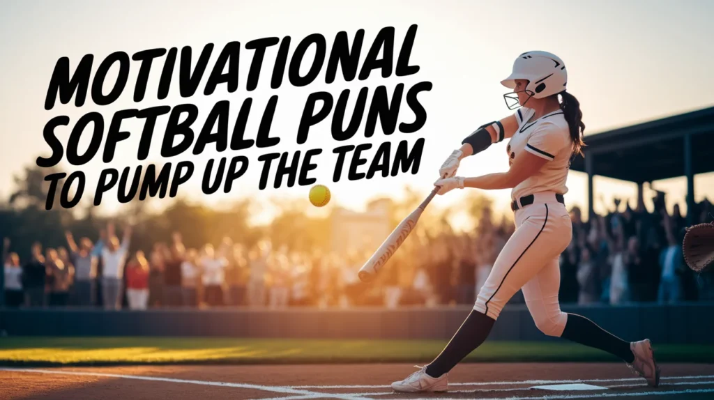 Motivational Softball Puns to Pump Up the Team