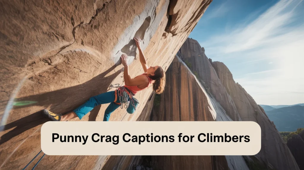 Punny Crag Captions for Climbers