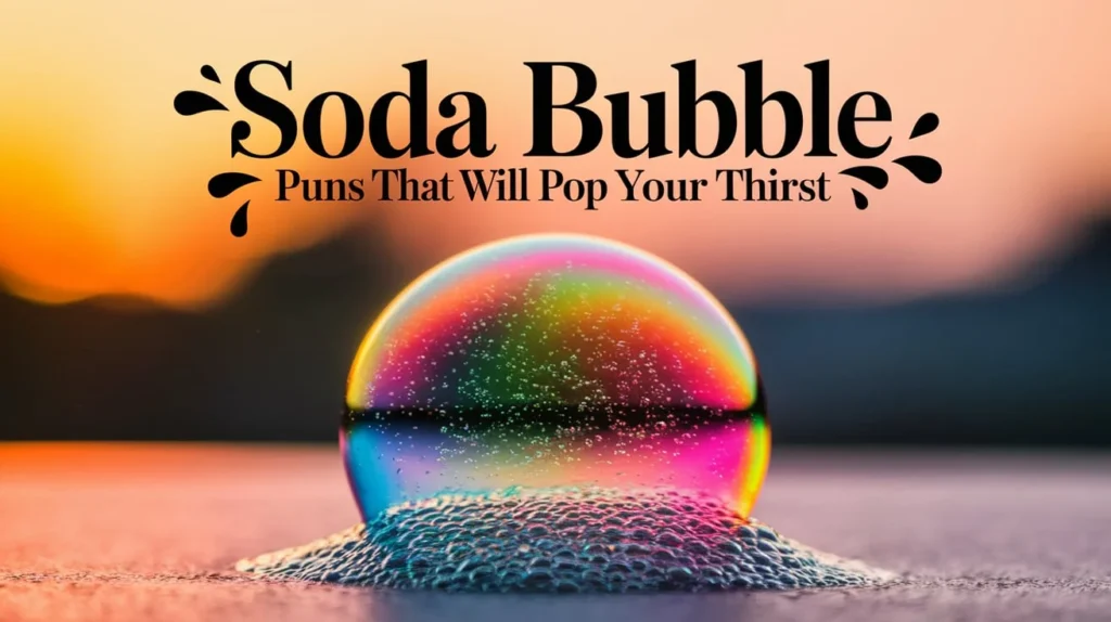 Soda Bubble Puns That Will Pop Your Thirst