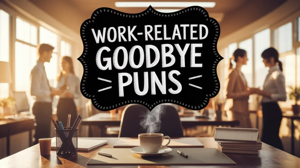 Work-Related Goodbye Puns