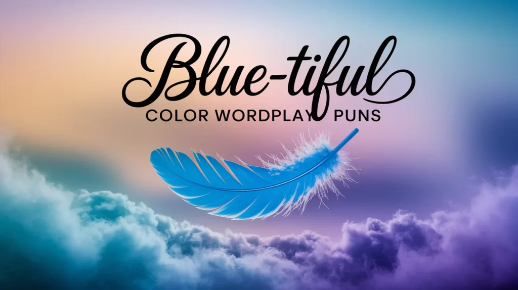 Blue-tiful Color Wordplay Puns