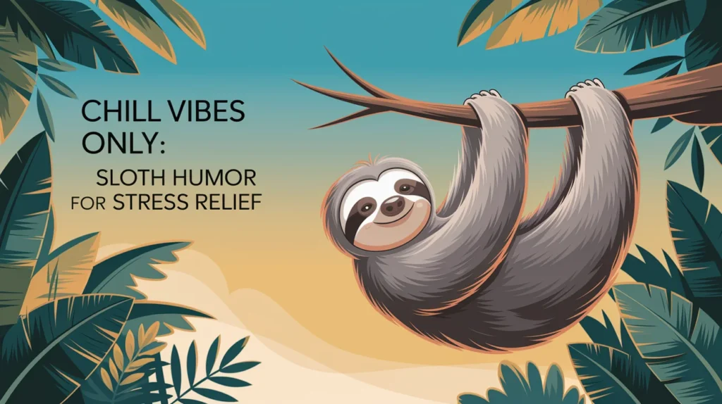 Chill Vibes Only: Sloth Humor for Stress Relief