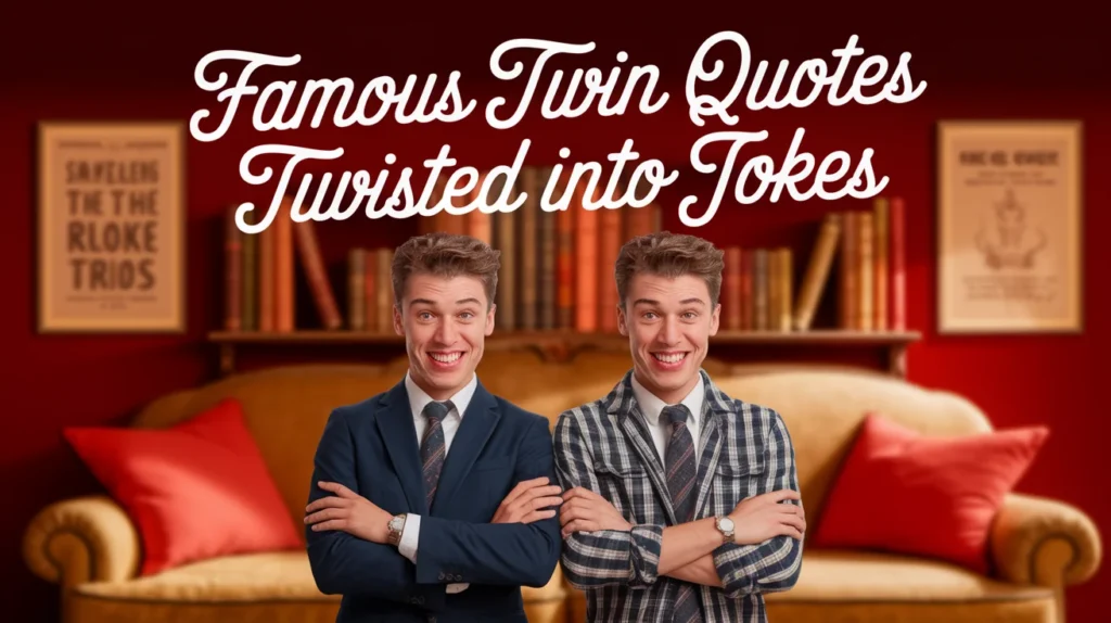 Famous Twin Quotes Twisted into Jokes
