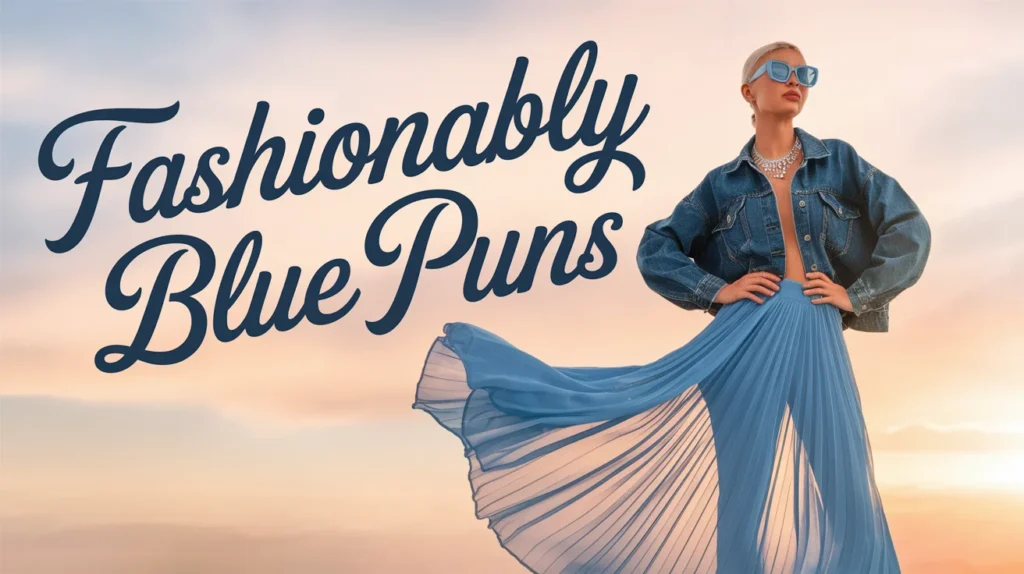 Fashionably Blue Puns