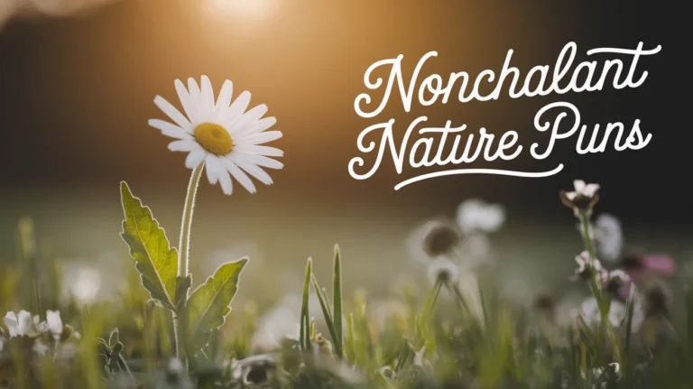 Nonchalant Nature Puns