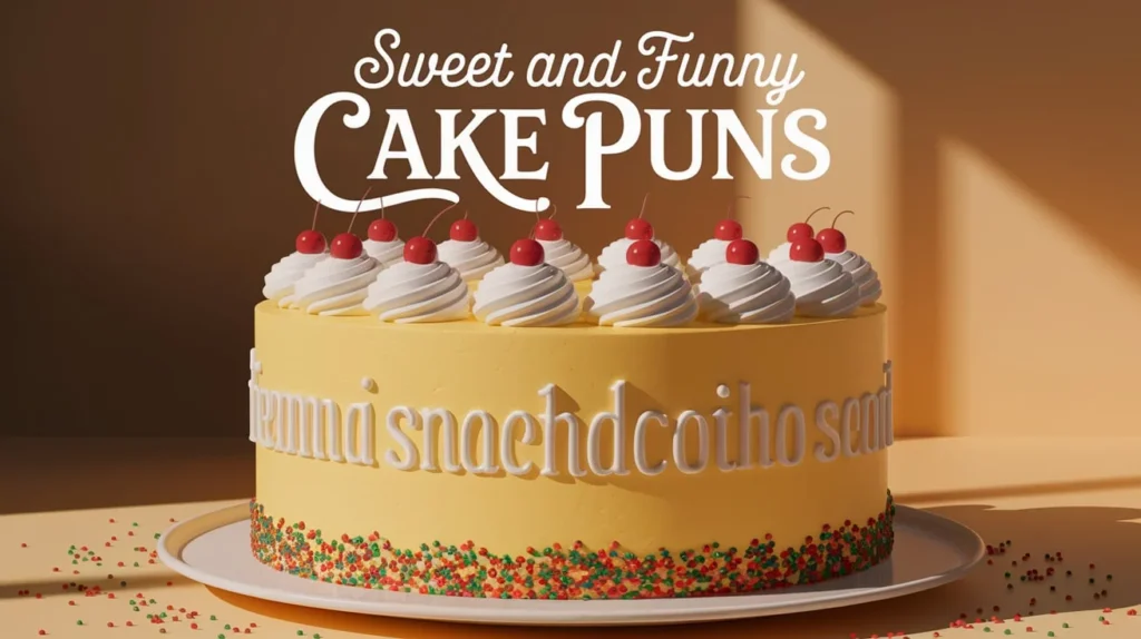 Sweet and Funny Cake Puns