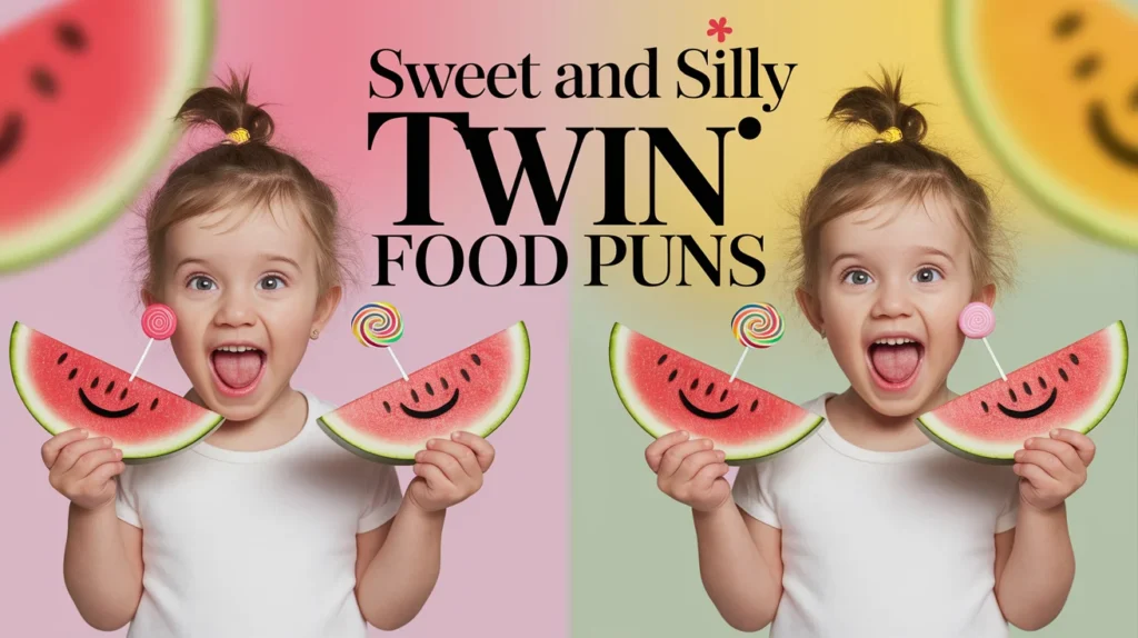 Sweet and Silly Twin Food Puns