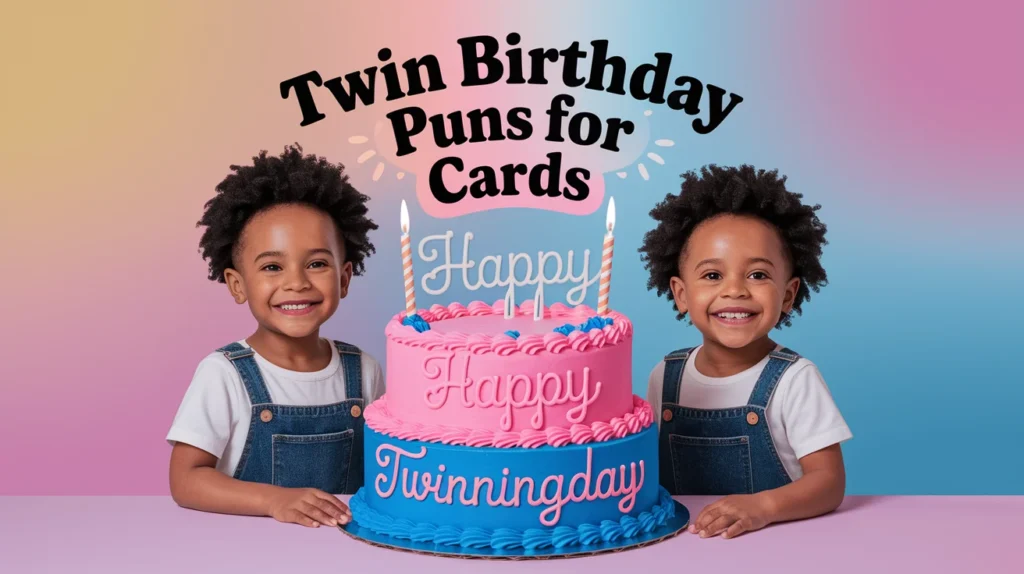 Twin Birthday Puns for Cards