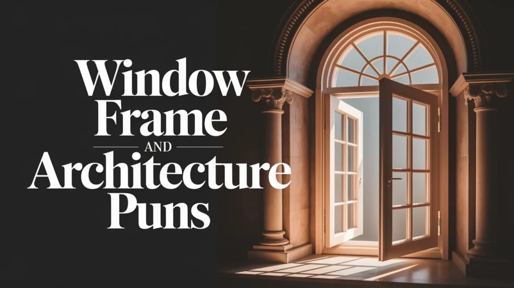 Window Frame and Architecture Puns