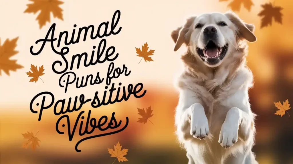 Animal Smile Puns for Paw-sitive Vibes