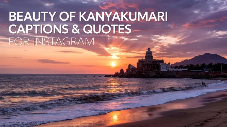 Beauty of Kanyakumari Captions & Quotes for Instagram