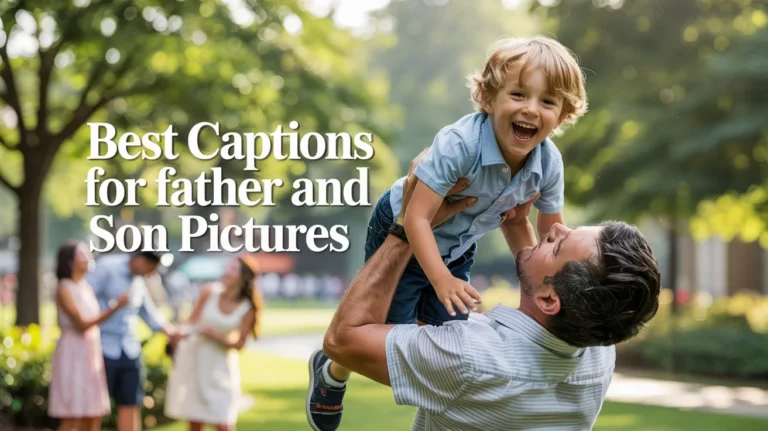 Best Captions for Father and Son Pictures