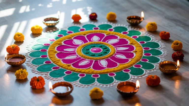 Best Rangoli Captions for Instagram