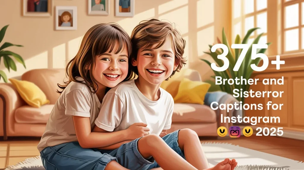 Brother and Sister Captions for Instagram
