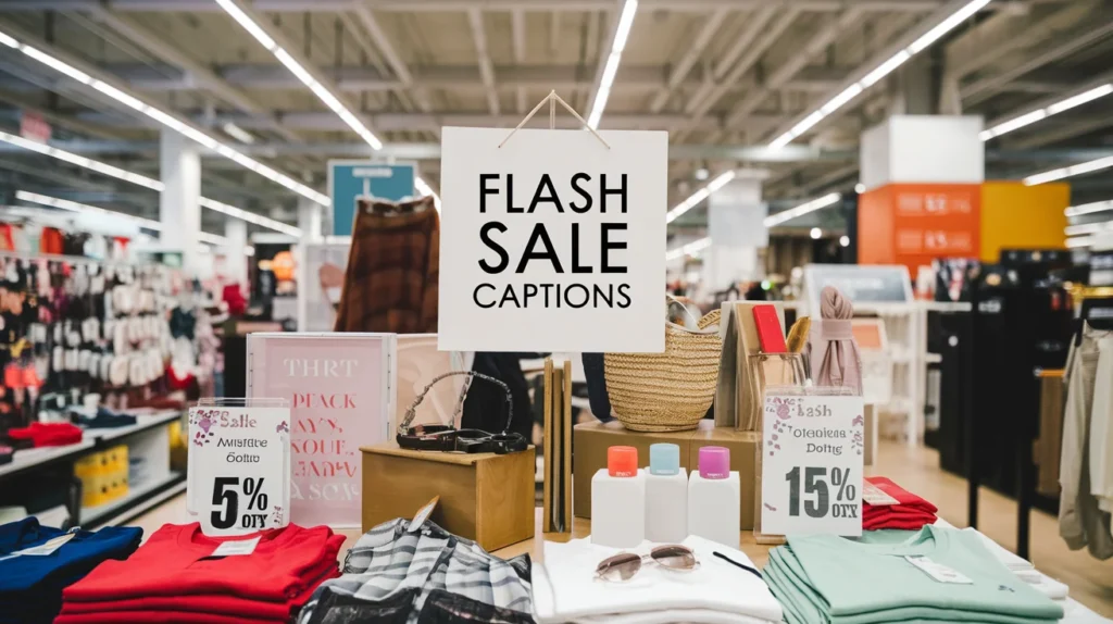 Flash Sale Captions