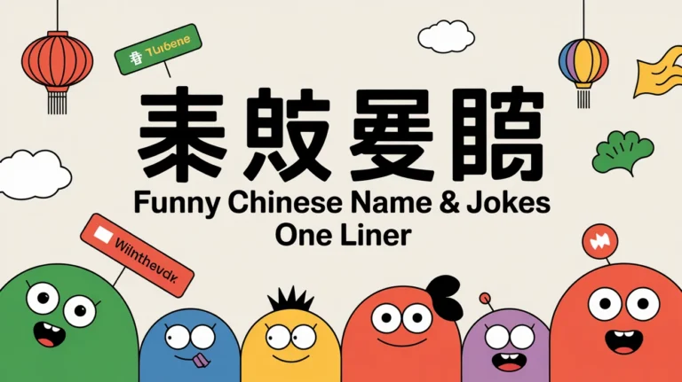 Funny Chinese Name Puns & Jokes One Liner