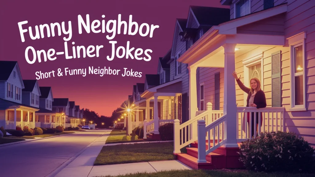 Funny Neighbor One-Liner Jokes – Short & Funny Neighbor Jokes