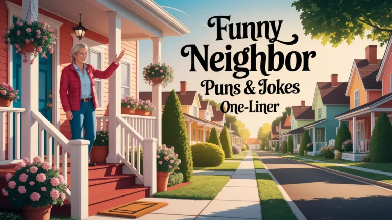 Funny Neighbor Puns & Jokes One-Liner