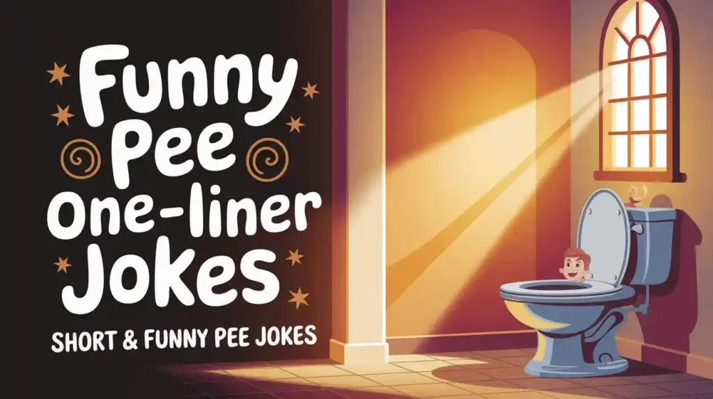 Funny Pee One-Liner Jokes – Short & Funny Pee Jokes