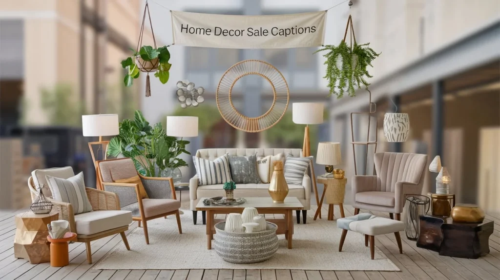 Home Decor Sale Captions