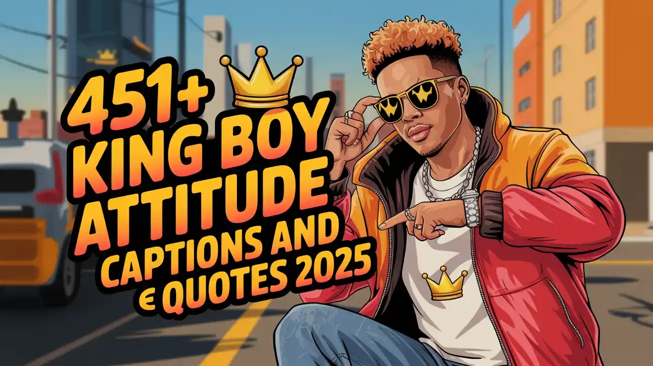 King Boy Attitude Captions and Quotes