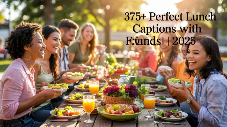 Lunch Captions with Friends