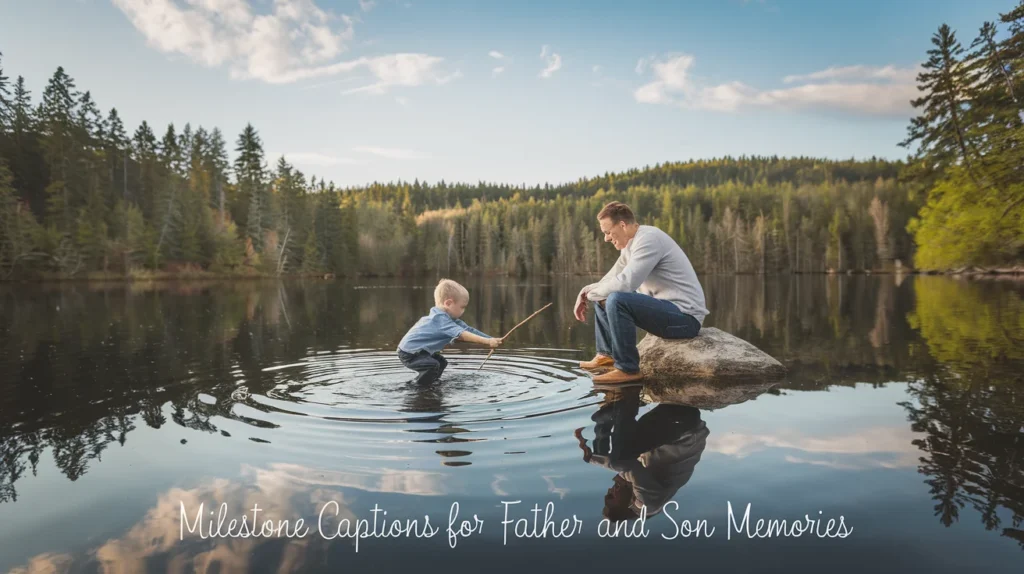 Milestone Captions for Father and Son Memories