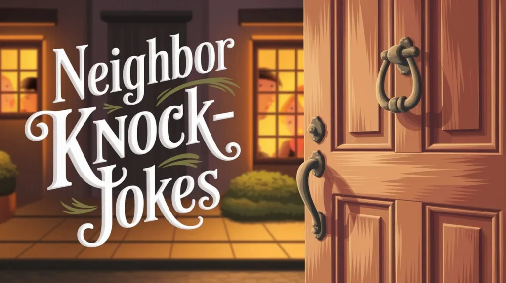Neighbor Knock-Knock Jokes