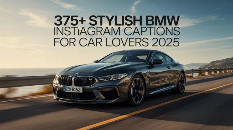 Stylish BMW Instagram Captions for Car Lovers