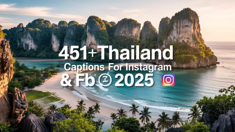 Thailand Captions For Instagram & FB