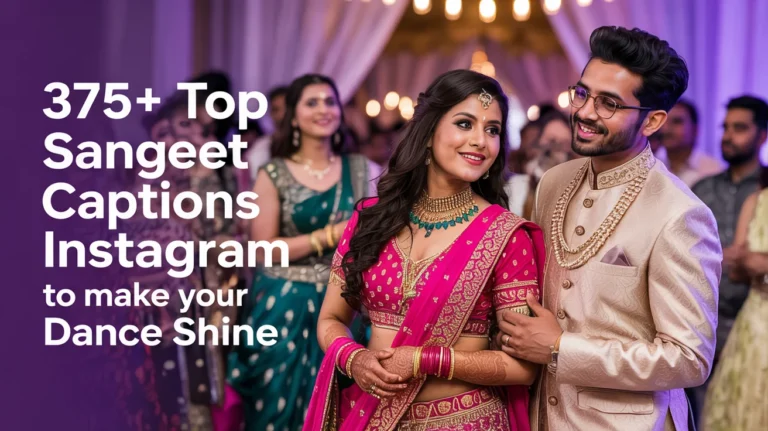 Top Sangeet Captions for Instagram