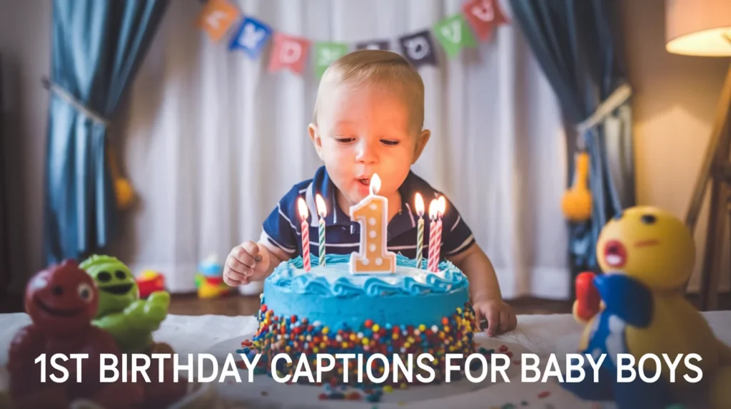 1st Birthday Captions for Baby Boys