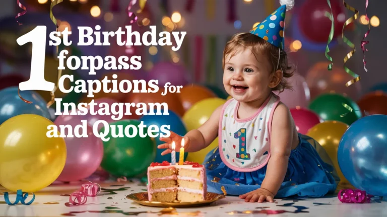 1st Birthday Captions For Instagram and Quotes
