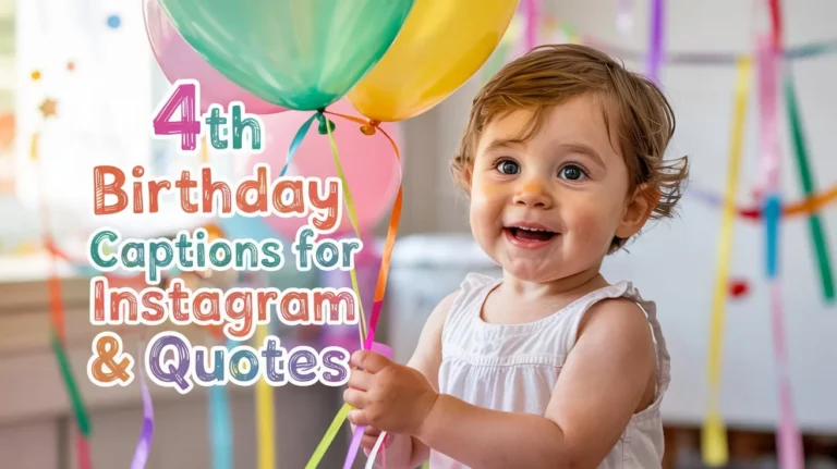 4th Birthday Captions For Instagram & Quotes