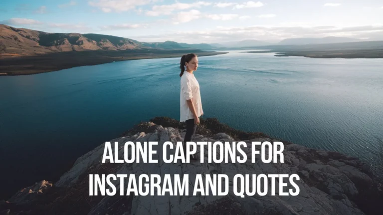 Alone Captions for Instagram and Quotes