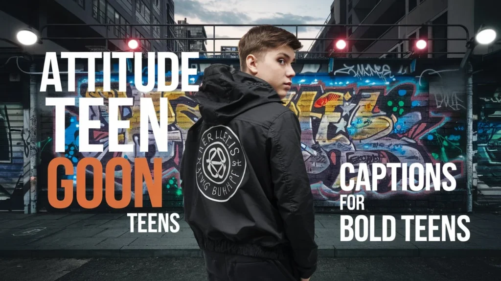 Attitude Teen Goon Captions for Bold Teens