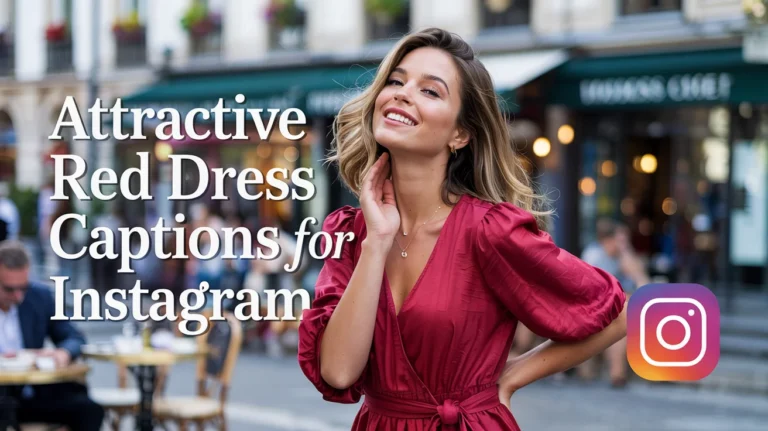 Attractive Red Dress Captions For Instagram