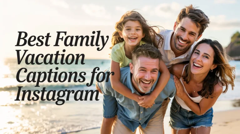 Best Family Vacation Captions for Instagram