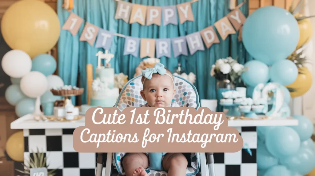 Cute 1st Birthday Captions For Instagram