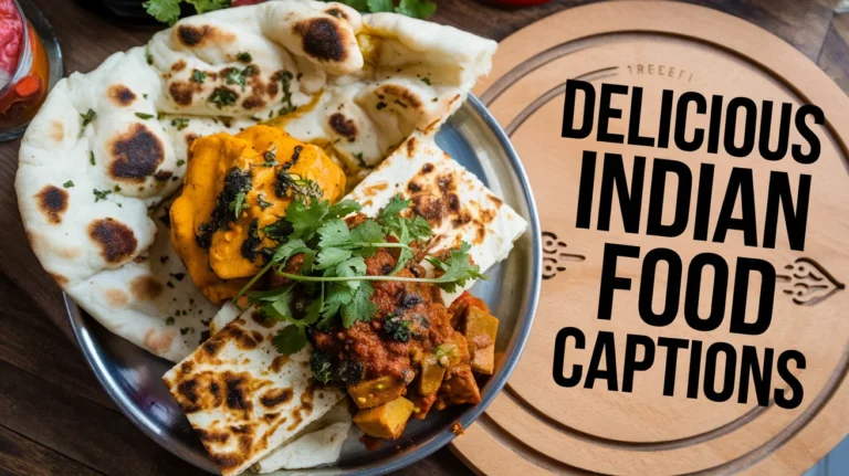 Delicious Indian Food Captions