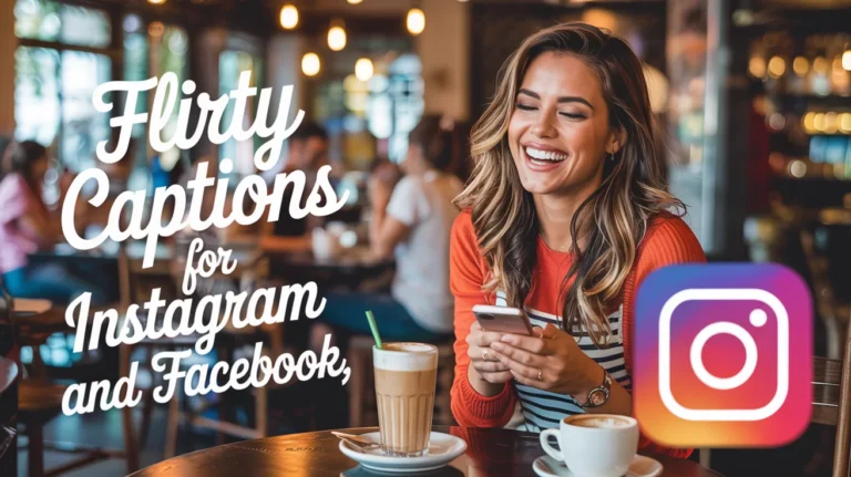 Flirty Captions for Instagram and Facebook